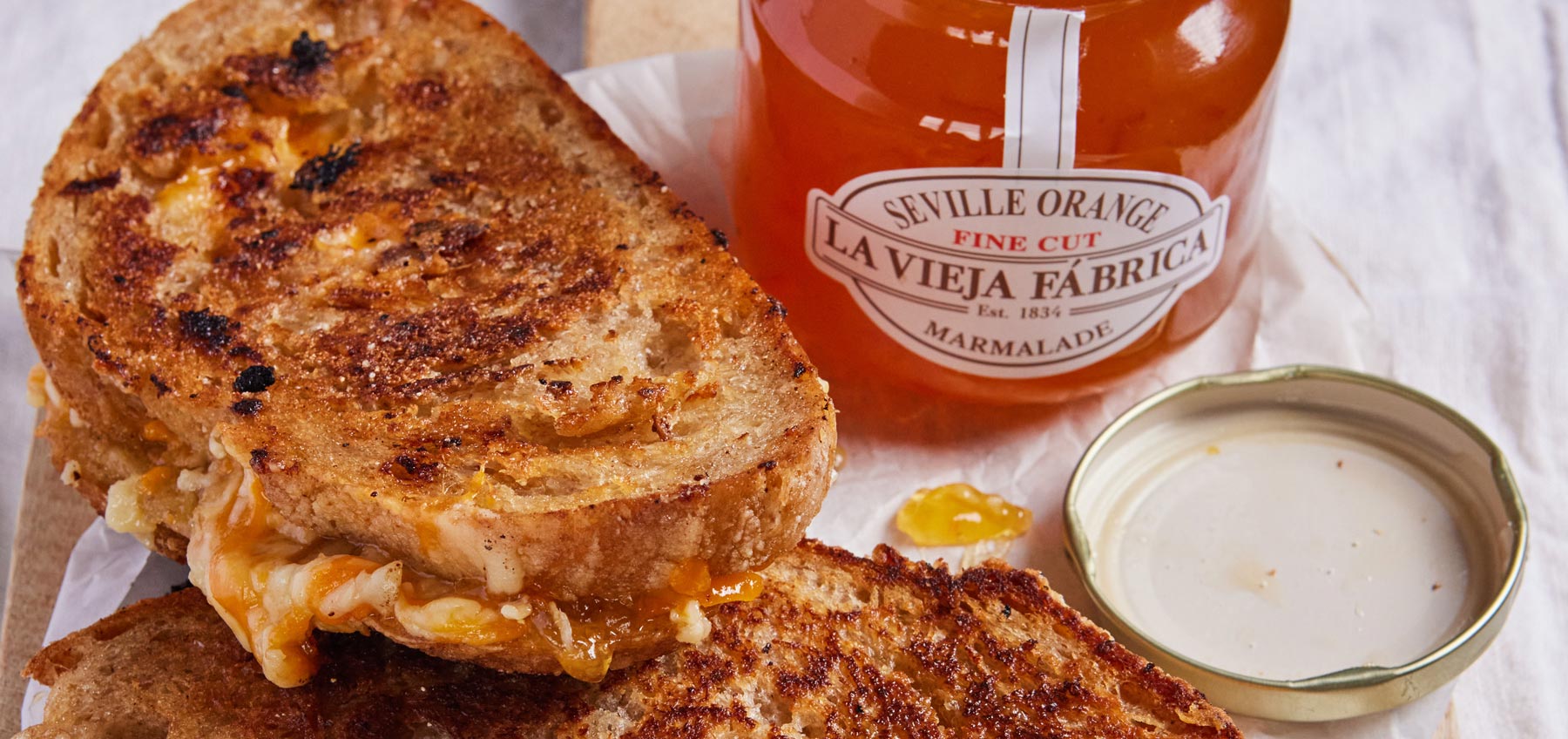Cheese-toastie-with-La-Vieja-Fabrica